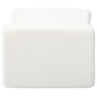 Produktbild för Knee Pillow Vit Minneskum och polyester 26 x 21,5 x 15 cm