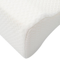 Produktbild för Knee Pillow Vit Minneskum och polyester 26 x 21,5 x 15 cm