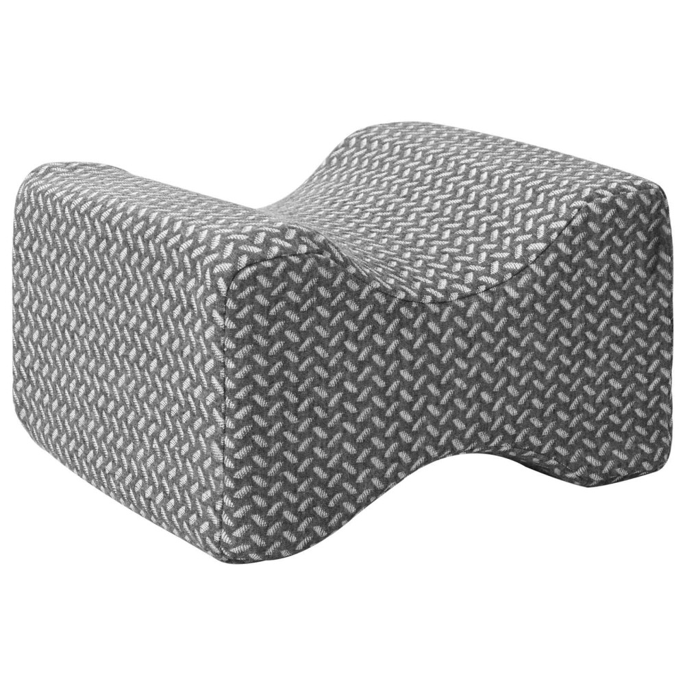 Produktbild för Knäkudde Enfärgad Grå 26 x 21,5 x 15 cm Minneskum