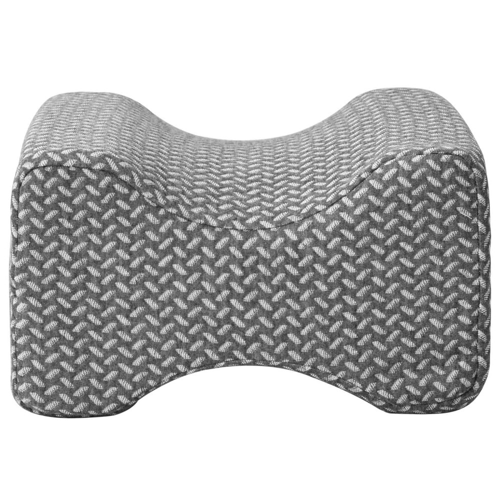 Produktbild för Knäkudde Enfärgad Grå 26 x 21,5 x 15 cm Minneskum