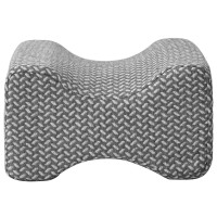 Produktbild för Knäkudde Enfärgad Grå 26 x 21,5 x 15 cm Minneskum