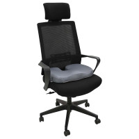 Produktbild för Sittkudde Enfärgad Grå 47 x 37 x 8 cm Minneskum