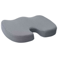 Produktbild för Sittkudde Enfärgad Grå 47 x 37 x 8 cm Minneskum