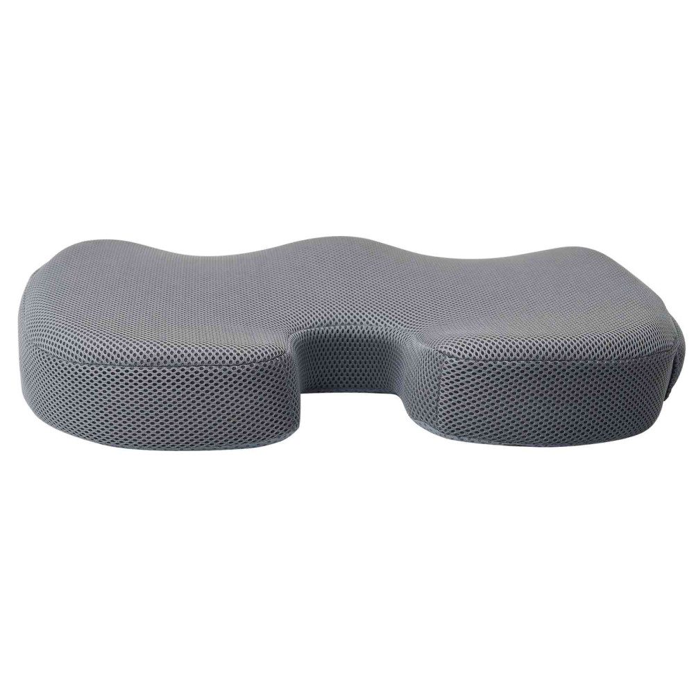 Produktbild för Sittkudde Enfärgad Grå 47 x 37 x 8 cm Minneskum