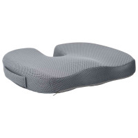 Produktbild för Sittkudde Enfärgad Grå 47 x 37 x 8 cm Minneskum
