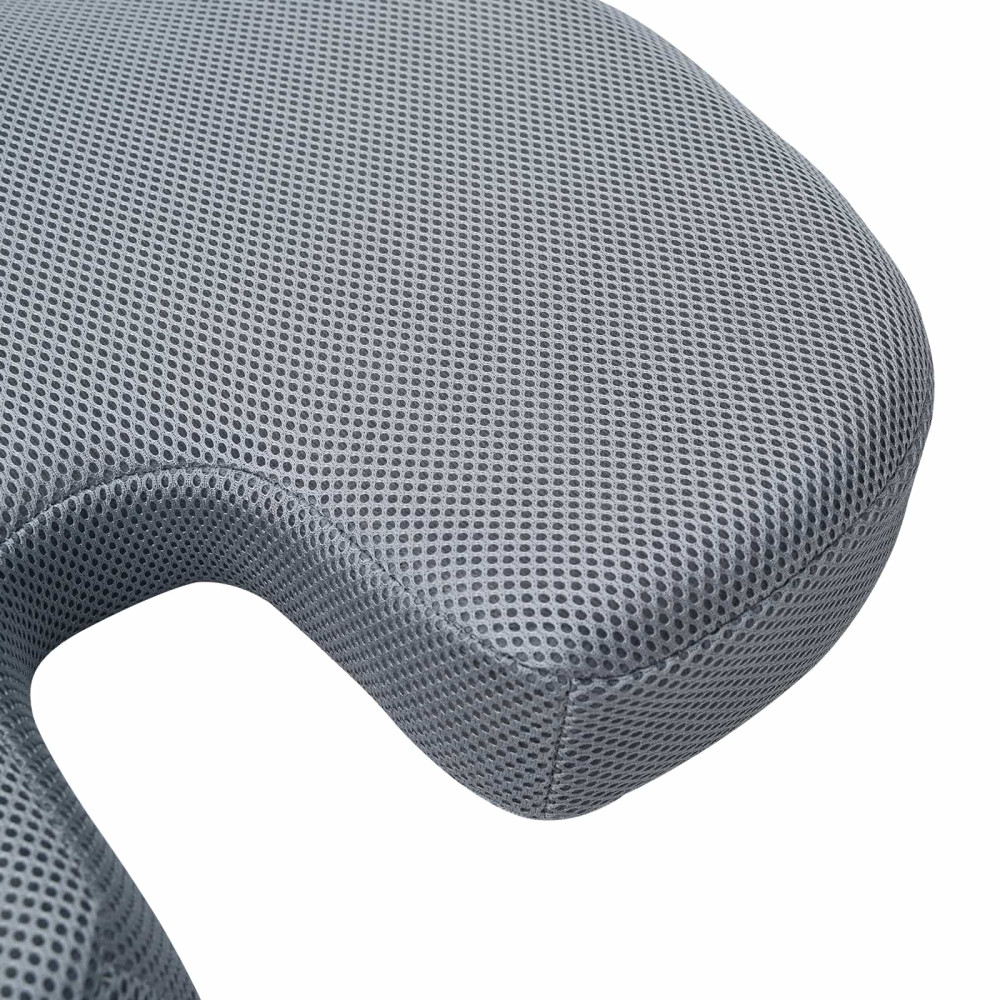 Produktbild för Sittkudde Enfärgad Grå 47 x 37 x 8 cm Minneskum