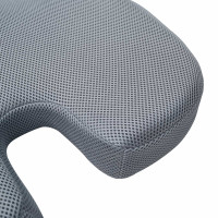Produktbild för Sittkudde Enfärgad Grå 47 x 37 x 8 cm Minneskum
