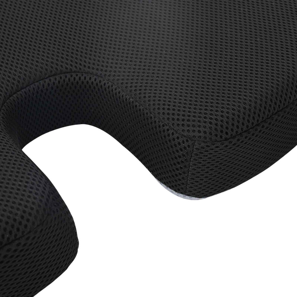 Produktbild för Sittkudde Enfärgad Svart 47 x 36,5 x 8 cm Minneskum
