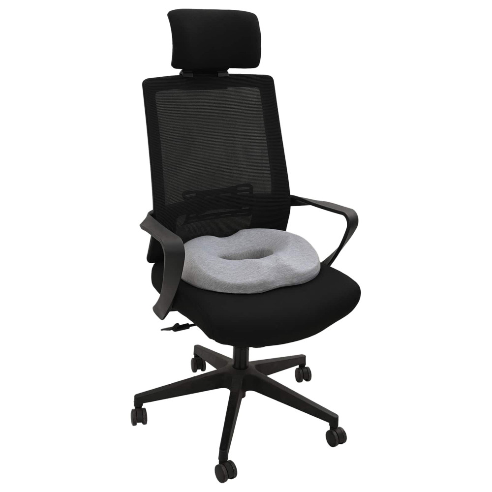 Produktbild för Sittkudde Enfärgad Ljusgrå 42 x 36,5 x 8 cm Minneskum