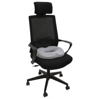 Produktbild för Sittkudde Enfärgad Ljusgrå 42 x 36,5 x 8 cm Minneskum