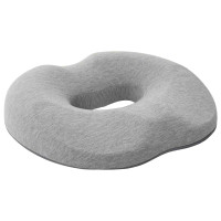 Produktbild för Sittkudde Enfärgad Ljusgrå 42 x 36,5 x 8 cm Minneskum
