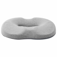 Produktbild för Sittkudde Enfärgad Ljusgrå 42 x 36,5 x 8 cm Minneskum