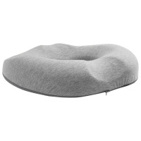 Produktbild för Sittkudde Enfärgad Ljusgrå 42 x 36,5 x 8 cm Minneskum