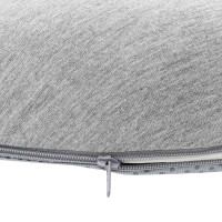 Produktbild för Sittkudde Enfärgad Ljusgrå 42 x 36,5 x 8 cm Minneskum