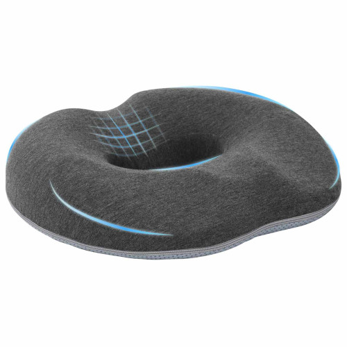vidaXL Sittkudde Enfärgad Mörkgrå 42 x 36,5 x 8 cm Minneskum