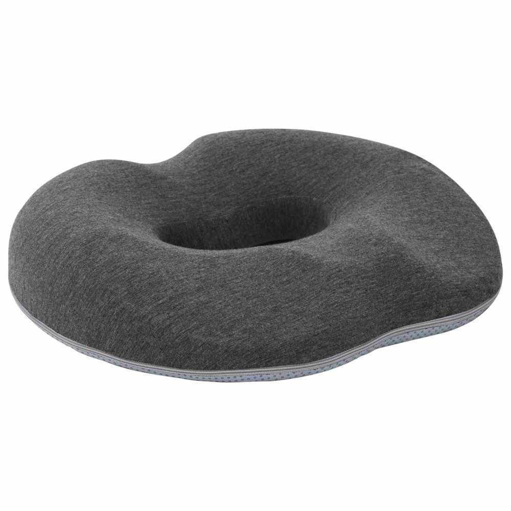 Produktbild för Sittkudde Enfärgad Mörkgrå 42 x 36,5 x 8 cm Minneskum