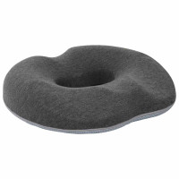 Produktbild för Sittkudde Enfärgad Mörkgrå 42 x 36,5 x 8 cm Minneskum