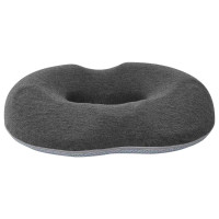 Produktbild för Sittkudde Enfärgad Mörkgrå 42 x 36,5 x 8 cm Minneskum