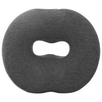Produktbild för Sittkudde Enfärgad Mörkgrå 42 x 36,5 x 8 cm Minneskum
