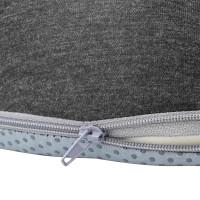 Produktbild för Sittkudde Enfärgad Mörkgrå 42 x 36,5 x 8 cm Minneskum