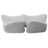 Produktbild för Sittkudde Enfärgad Ljusgrå 50 x 43 x 10 cm Minneskum