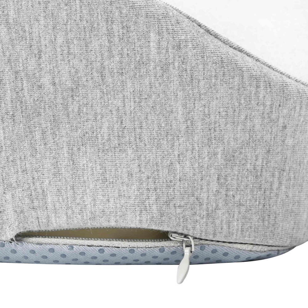 Produktbild för Sittkudde Enfärgad Ljusgrå 50 x 43 x 10 cm Minneskum