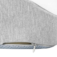 Produktbild för Sittkudde Enfärgad Ljusgrå 50 x 43 x 10 cm Minneskum