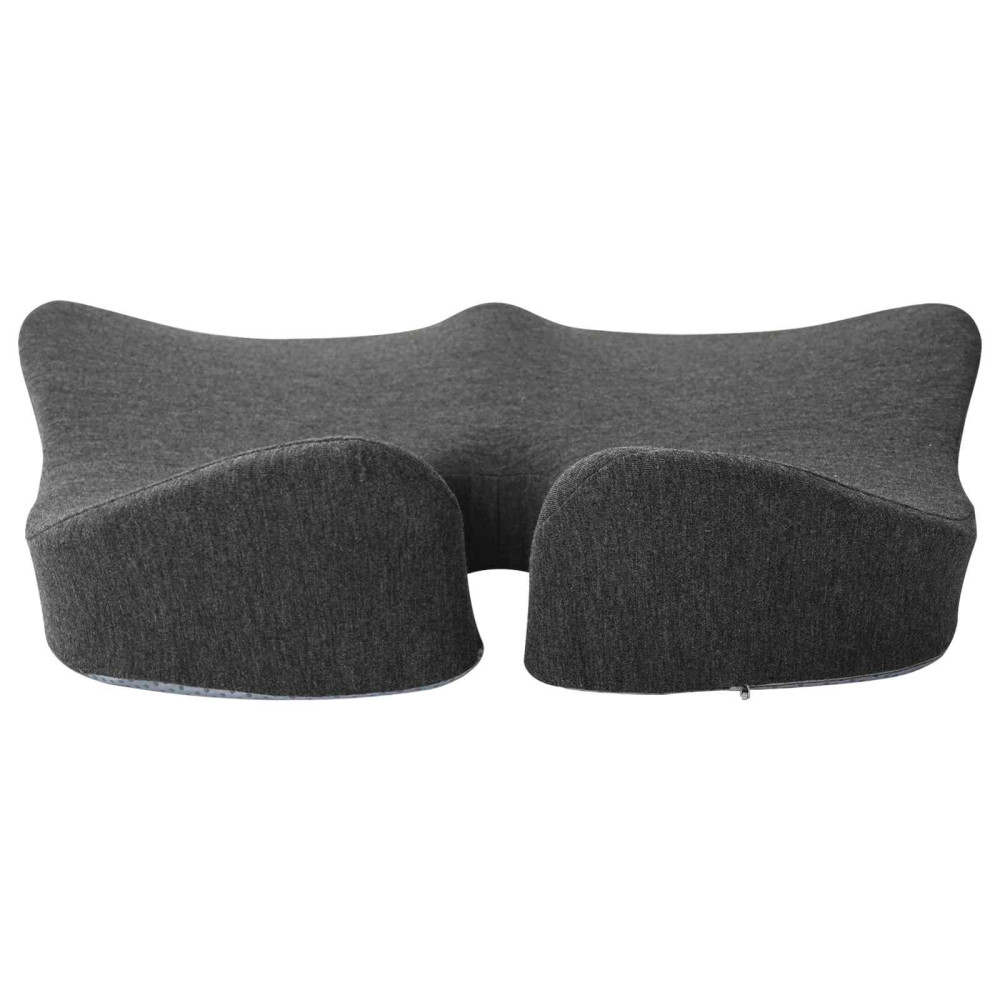 Produktbild för Sittkudde Enfärgad Mörkgrå 50 x 43 x 10 cm Minneskum