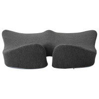 Produktbild för Sittkudde Enfärgad Mörkgrå 50 x 43 x 10 cm Minneskum