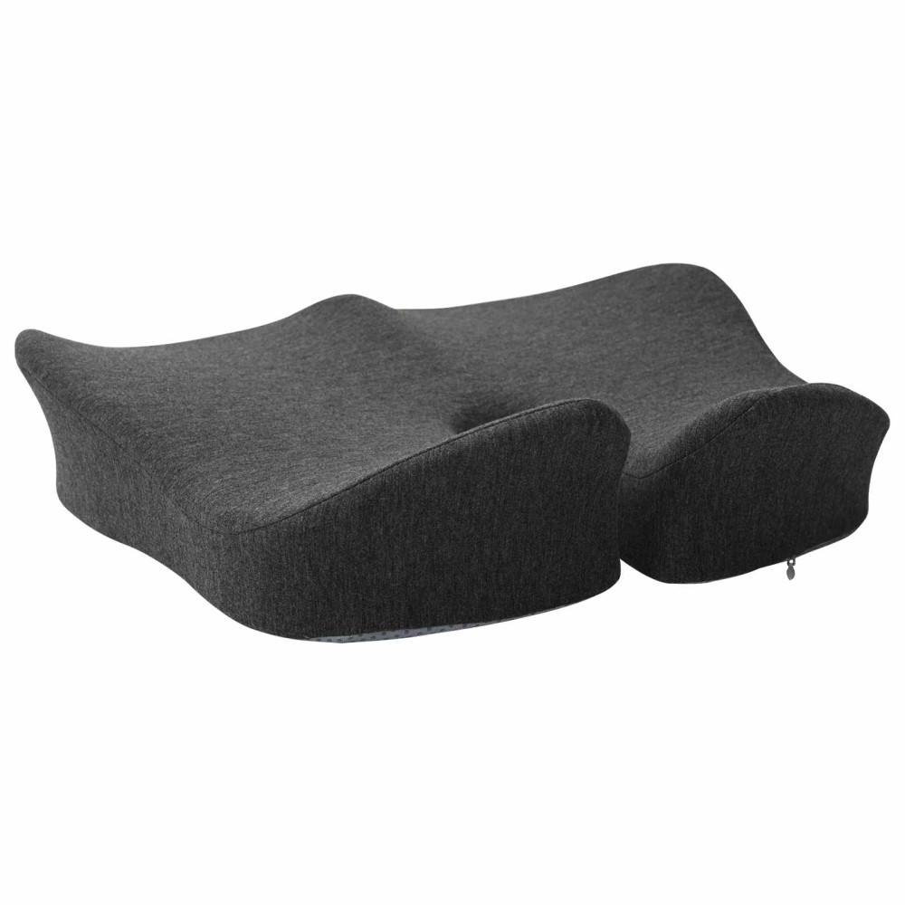 Produktbild för Sittkudde Enfärgad Mörkgrå 50 x 43 x 10 cm Minneskum