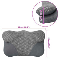 Produktbild för Nackkudde Grå Minneskum 58 x 36 x 13 cm