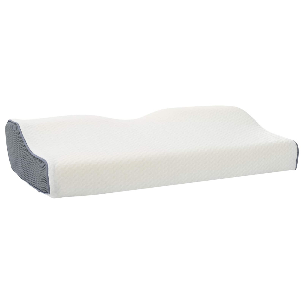 Produktbild för Nackkudde Vit Minneskum 59 x 34,5 x 12 cm