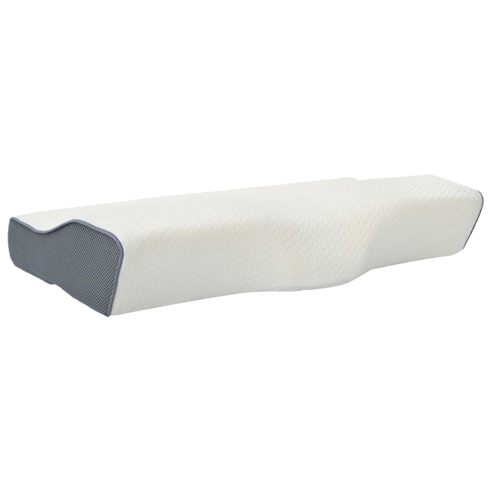 Produktbild för Nackkudde Vit Minneskum 59 x 34,5 x 12 cm