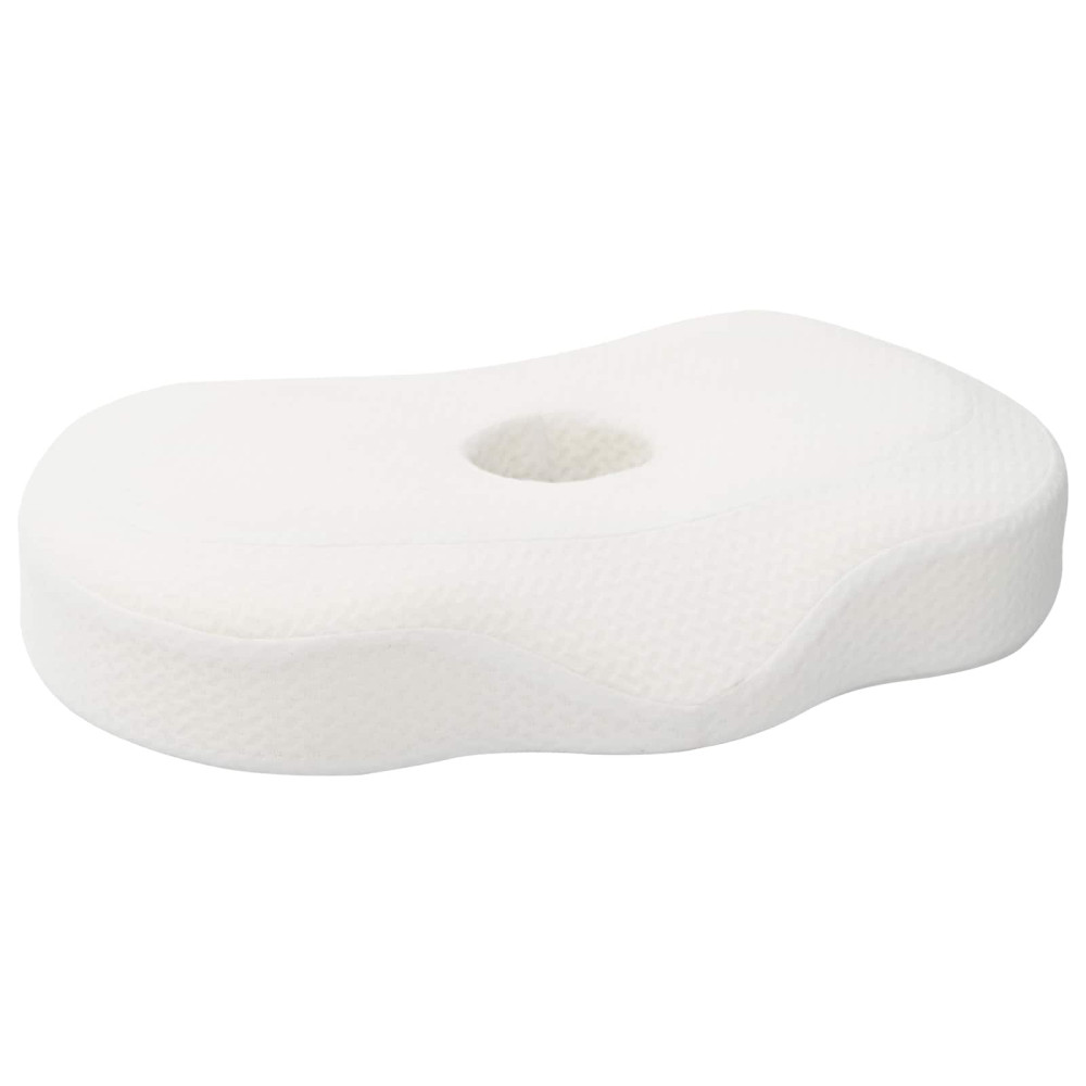 Produktbild för Nackkudde Enfärgad Vit 53 x 35 x 11 cm Minneskum