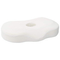 Produktbild för Nackkudde Enfärgad Vit 53 x 35 x 11 cm Minneskum