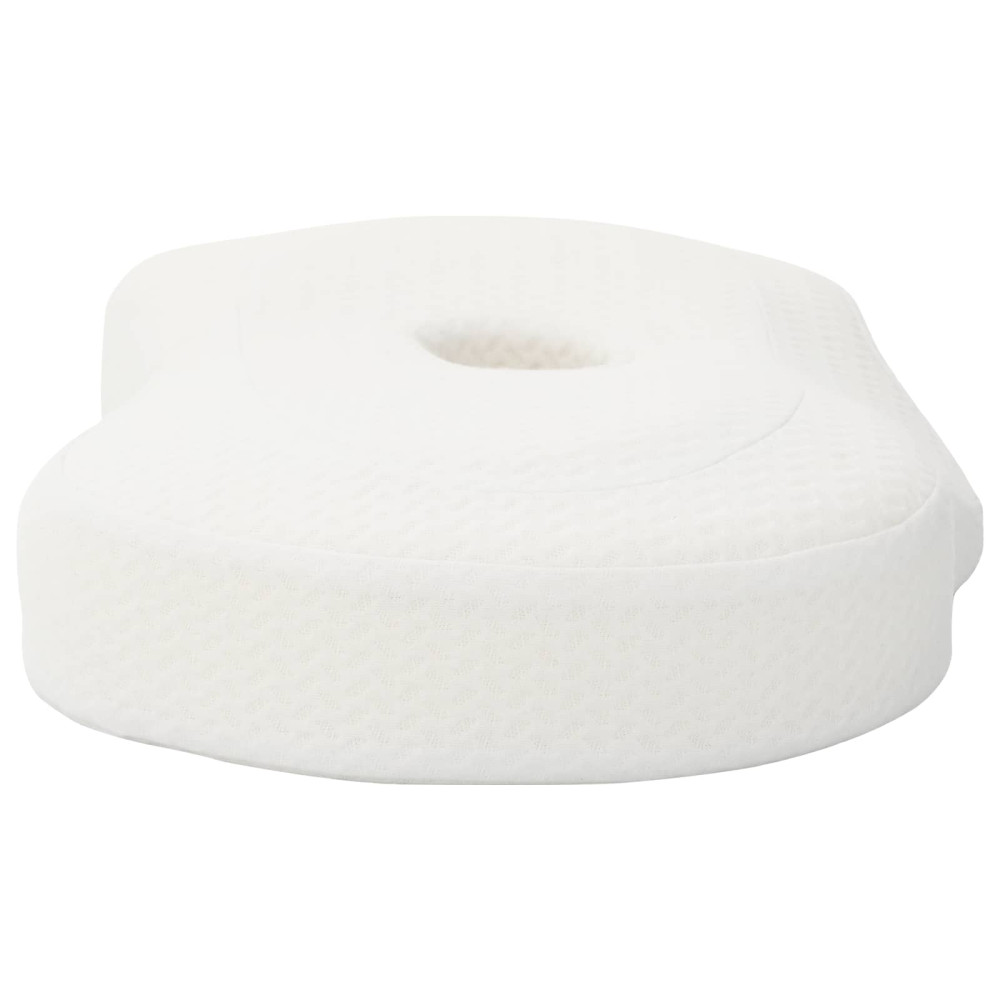 Produktbild för Nackkudde Enfärgad Vit 53 x 35 x 11 cm Minneskum