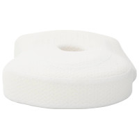 Produktbild för Nackkudde Enfärgad Vit 53 x 35 x 11 cm Minneskum