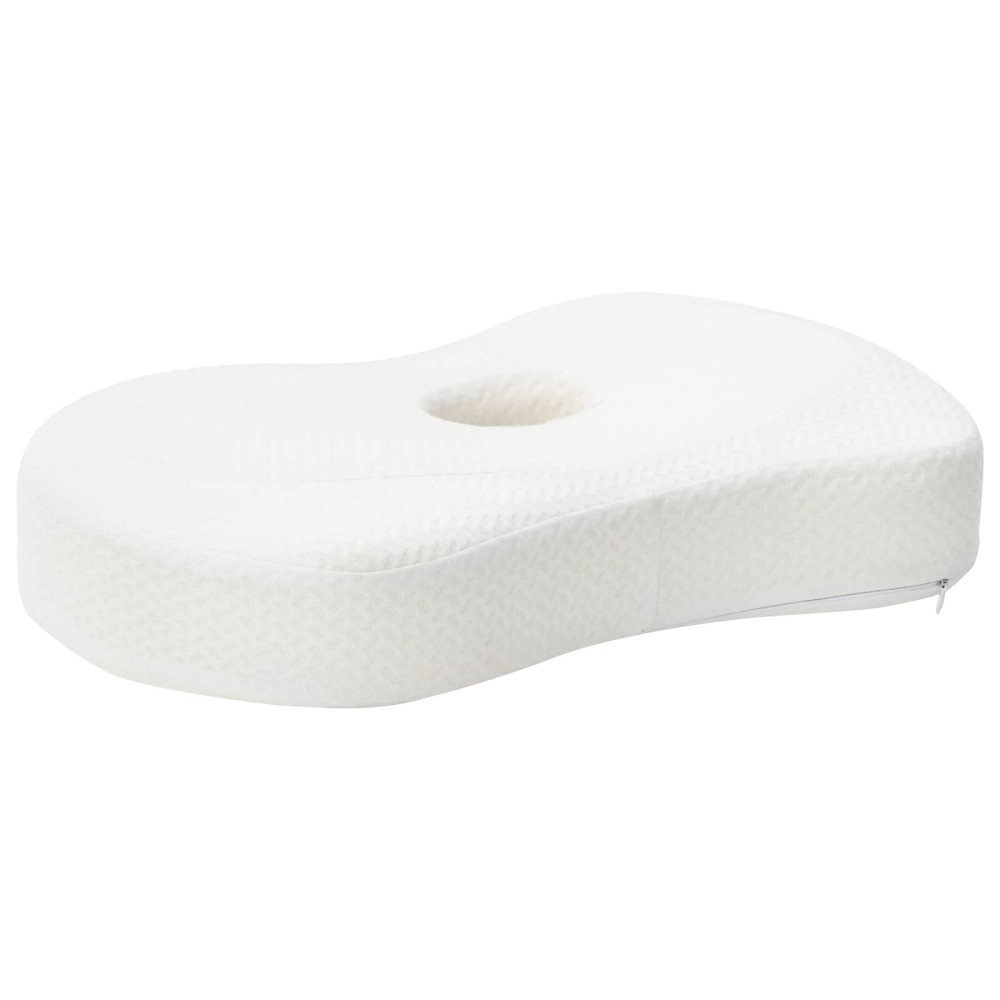 Produktbild för Nackkudde Enfärgad Vit 53 x 35 x 11 cm Minneskum