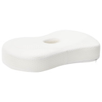 Produktbild för Nackkudde Enfärgad Vit 53 x 35 x 11 cm Minneskum