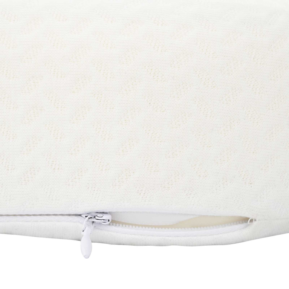 Produktbild för Nackkudde Enfärgad Vit 53 x 35 x 11 cm Minneskum