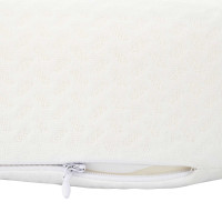 Produktbild för Nackkudde Enfärgad Vit 53 x 35 x 11 cm Minneskum