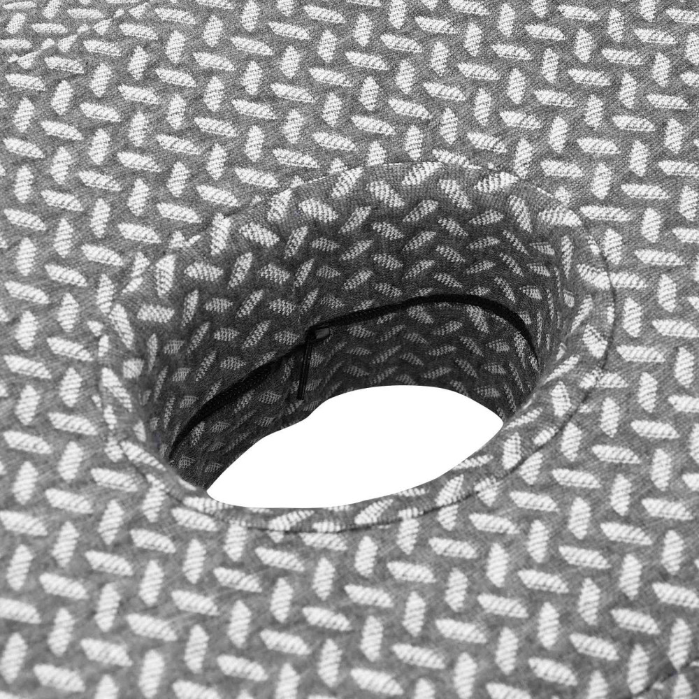 Produktbild för Nackkudde Enfärgad Grå 53 x 34,5 x 10,5 cm Minneskum