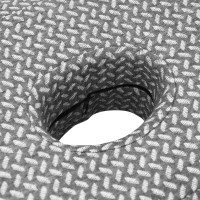 Produktbild för Nackkudde Enfärgad Grå 53 x 34,5 x 10,5 cm Minneskum