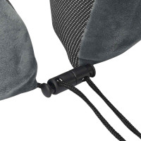 Produktbild för Resekudde för nacken Enfärgad Grå 27 x 26 x 14 cm Minneskum