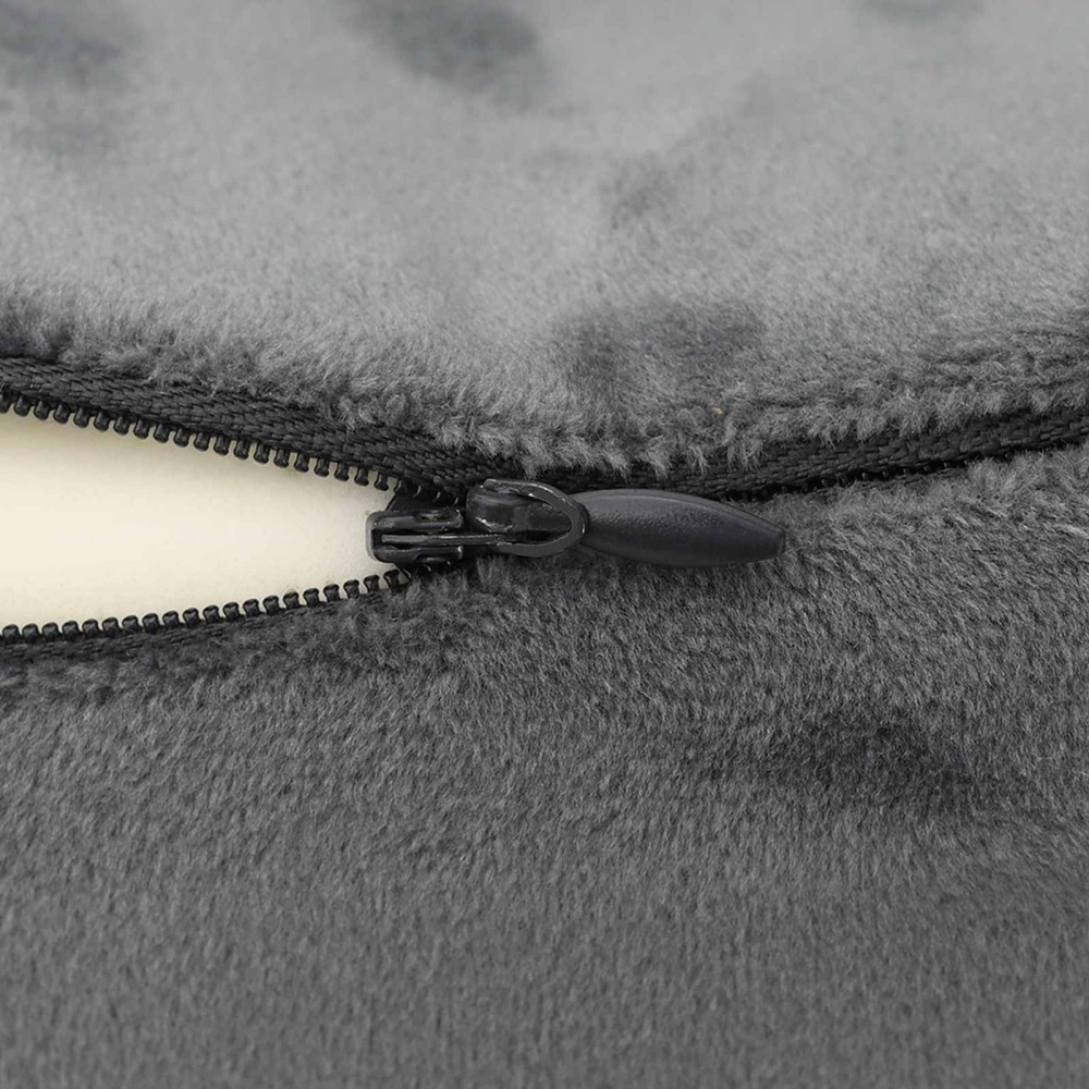 Produktbild för Resekudde för nacken Enfärgad Grå 27 x 26 x 14 cm Minneskum