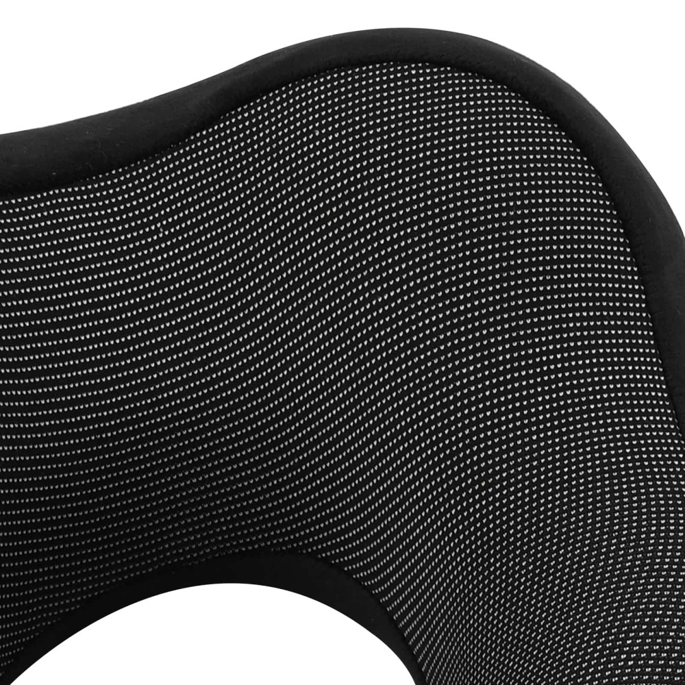 Produktbild för Resekudde för nacken Enfärgad Svart 27 x 26 x 14 cm Minneskum