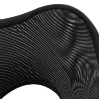 Produktbild för Resekudde för nacken Enfärgad Svart 27 x 26 x 14 cm Minneskum