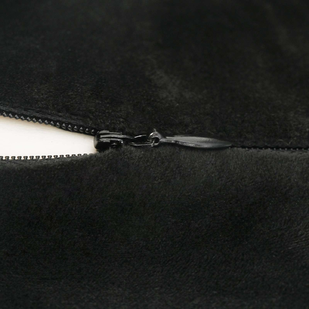 Produktbild för Resekudde för nacken Enfärgad Svart 27 x 26 x 14 cm Minneskum