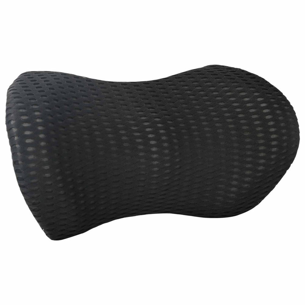 Produktbild för Ryggkudde Svart Minneskum 46 x 24 x 11 cm