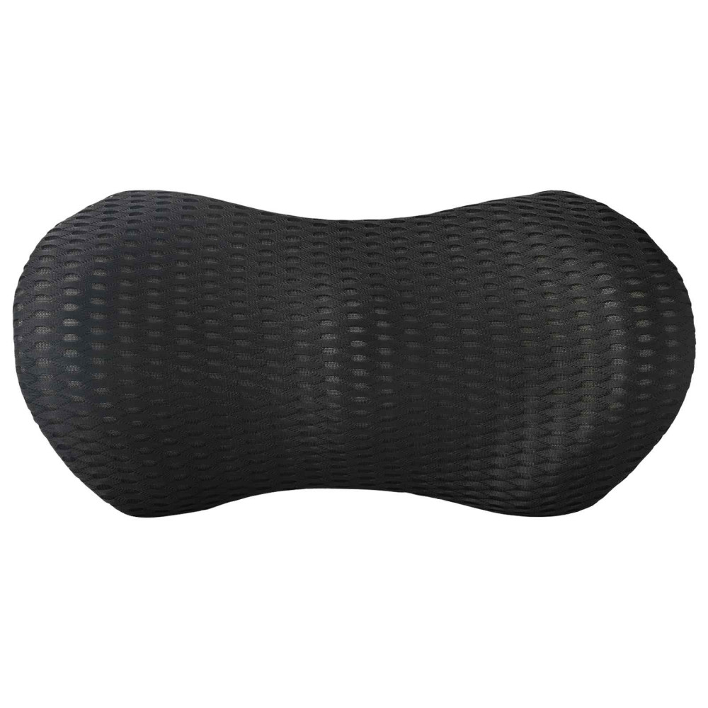 Produktbild för Ryggkudde Svart Minneskum 46 x 24 x 11 cm